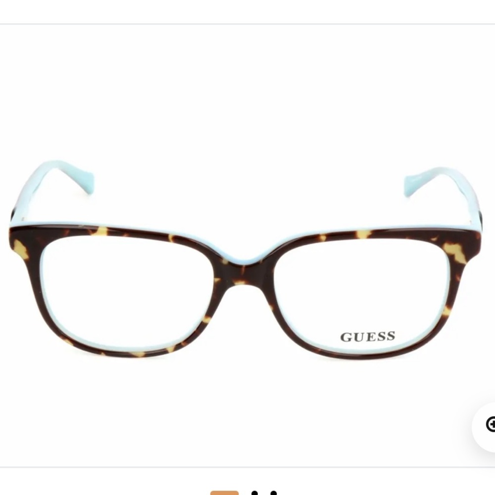 GUESS Tortoiseshell Frames with Light Blue Temples